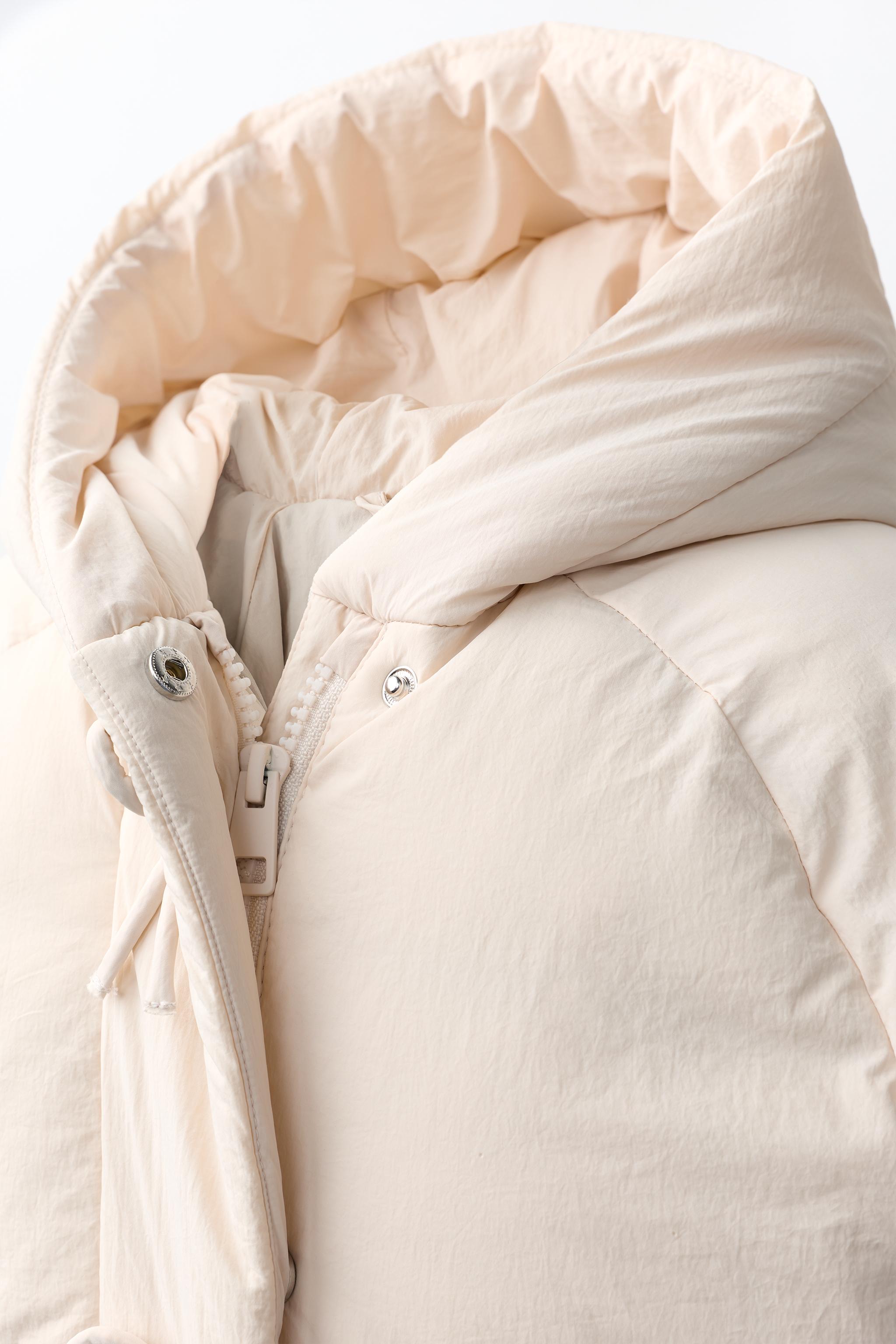 WATER REPELLENT BOW PUFFER COAT